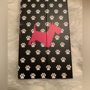 JUICY COUTURE trifold Scotty Dog print planner LNWOT